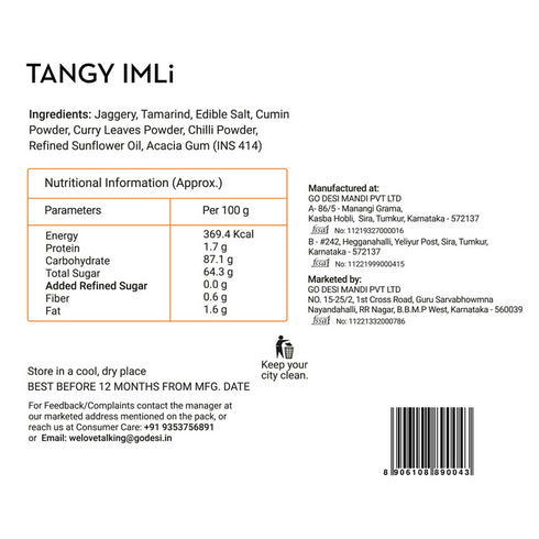 GO DESi Popz Tangy Imli Pop | Tamarind & Jaggery Candy